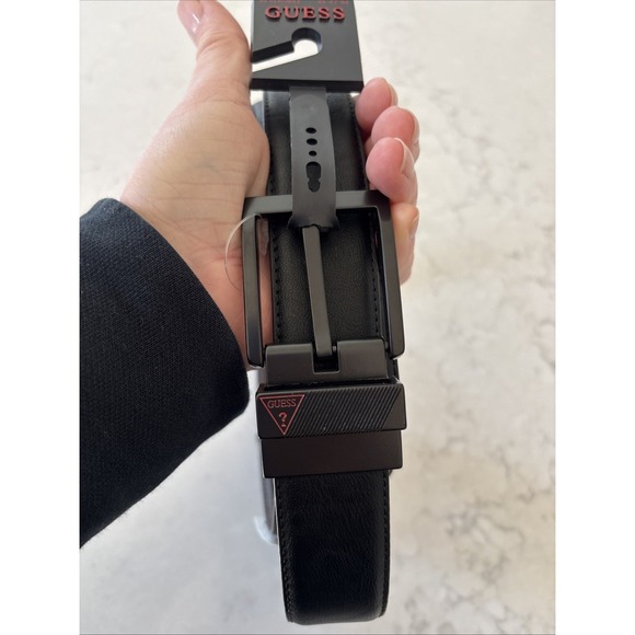 GUESS Black &‎ Brown Reversible Men's Classic Belt XL Size 42-44 Brand New $49 - Picture 1 of 5